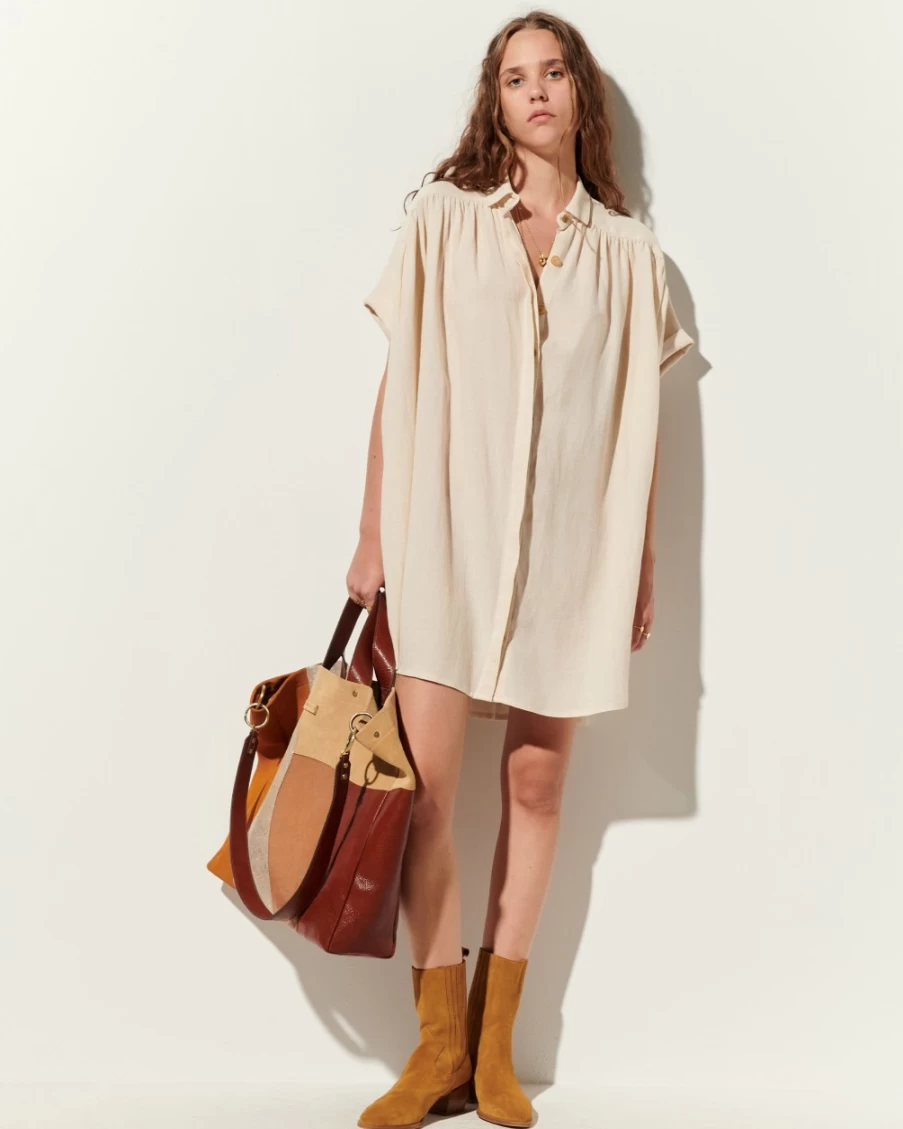 Sessun Women's Sand Colored Kalura Top | Casual Chic Blouse