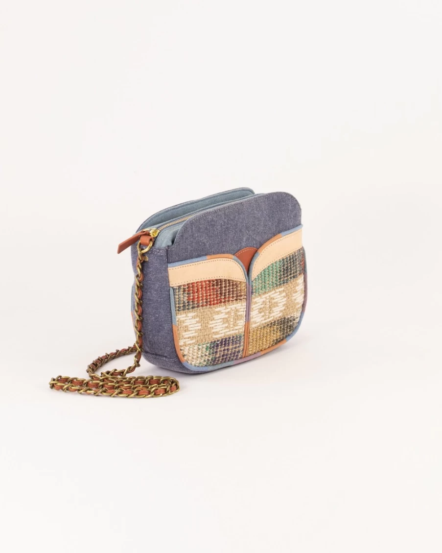 Sessun Women's Divine Blue Canvas Bag – Stylish & Elegant Handbag